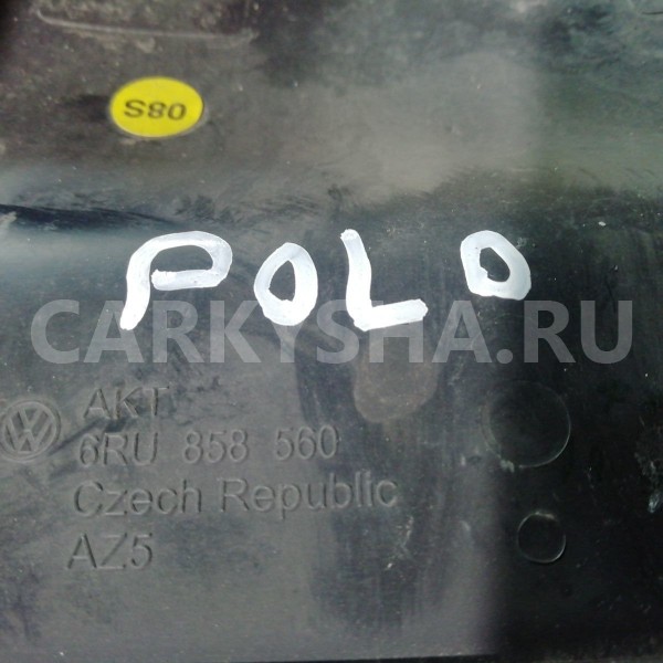 Кожух рулевой колонки Volkswagen Polo V (2009—2015) Volkswagen Polo оригинальный номер 6ru858560