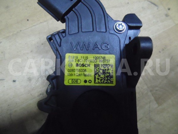 Педаль газа Skoda Rapid I рестайлинг (2017—2020) Skoda Rapid оригинальный номер 6C1721503D