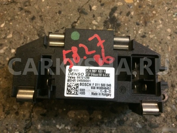 Резистор отопителя Volkswagen Passat B6 2005—2010 Volkswagen Passat оригинальный номер 3C0907521E